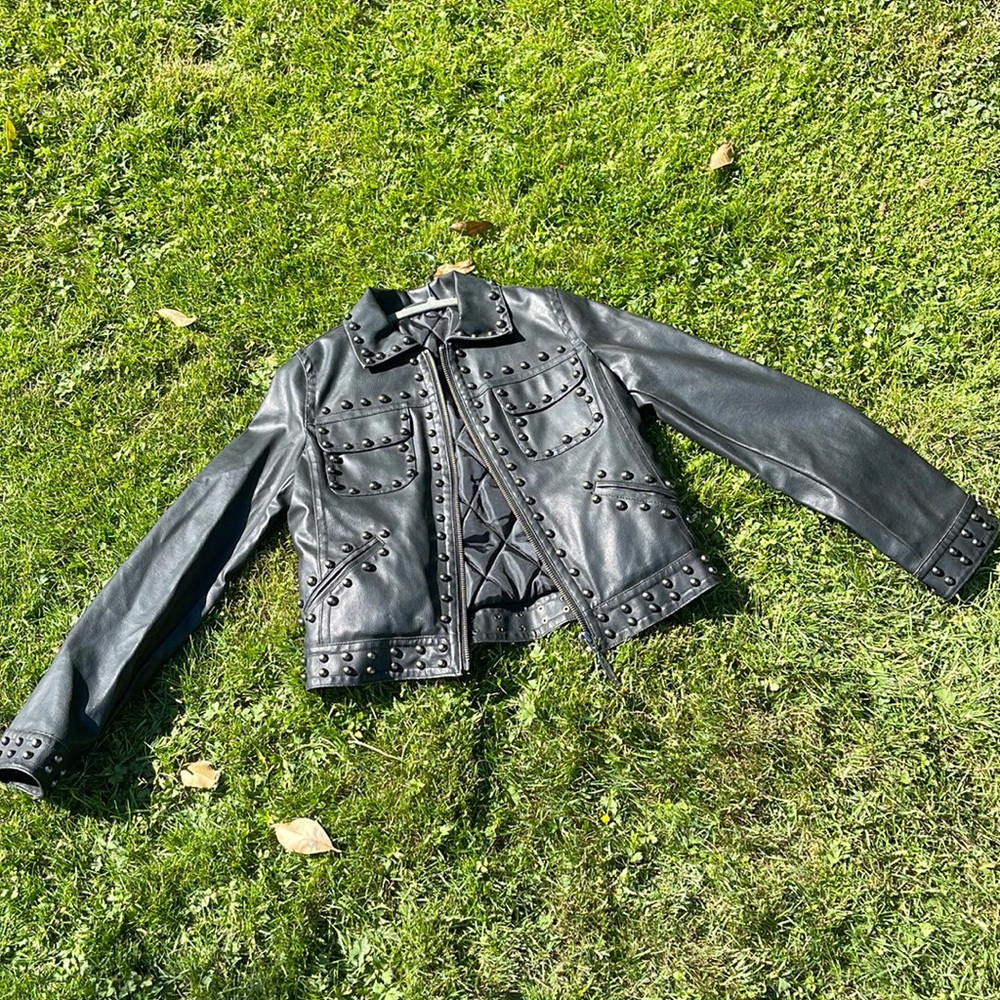 90’s DKNY Pleather jacket